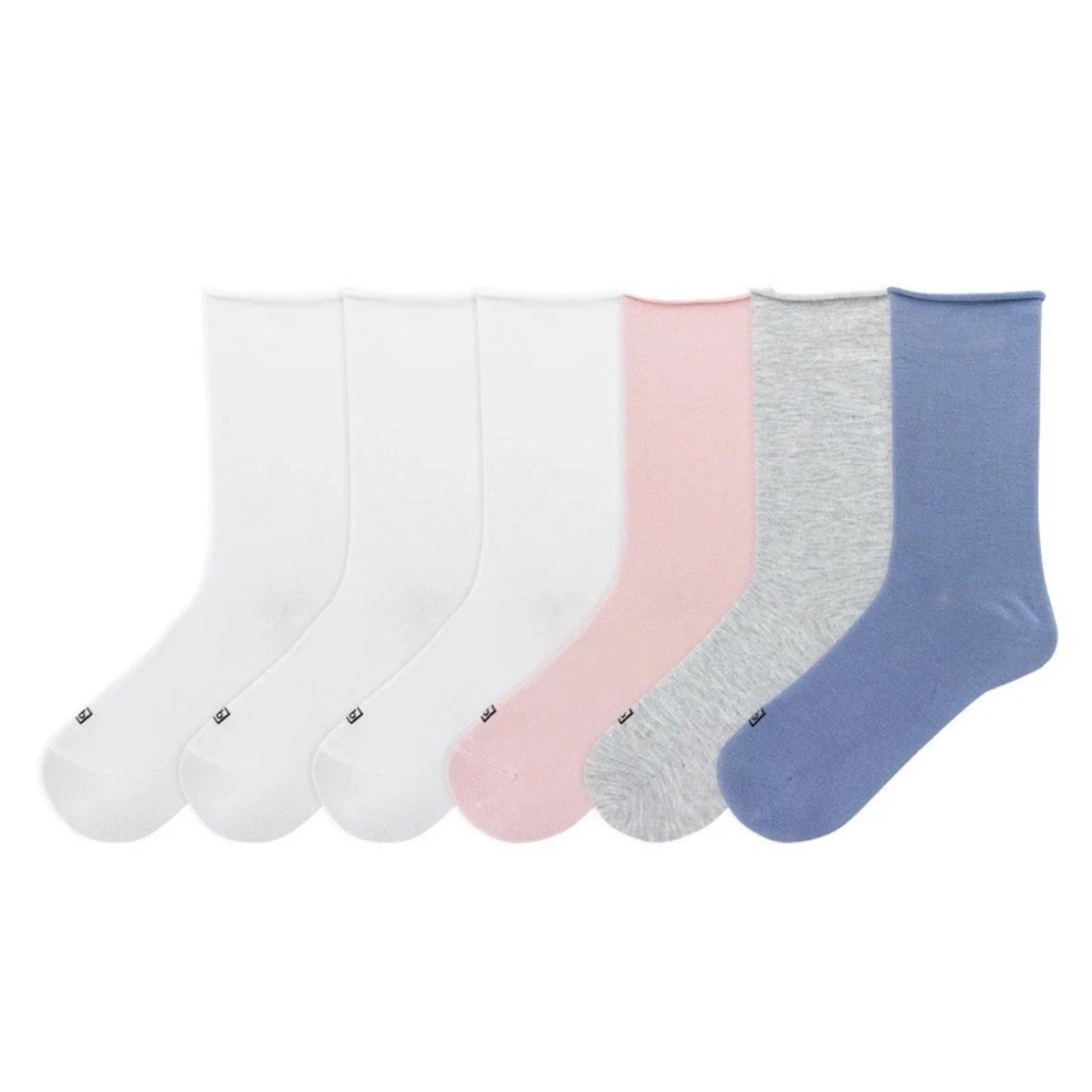 K. Bell Modal Roll Too Socks multicolor smart temp 5.5-10 6 pairs new K.Bell